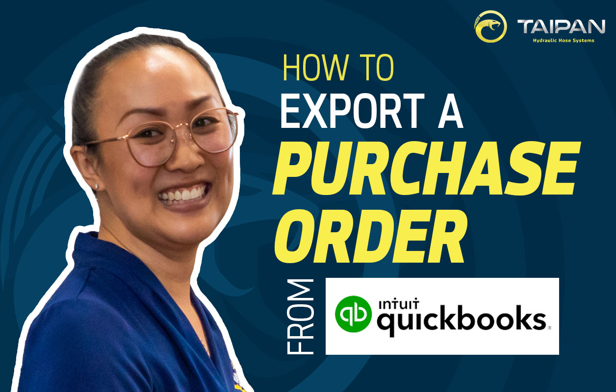 how to export a purchase order from intuit quickbooks video