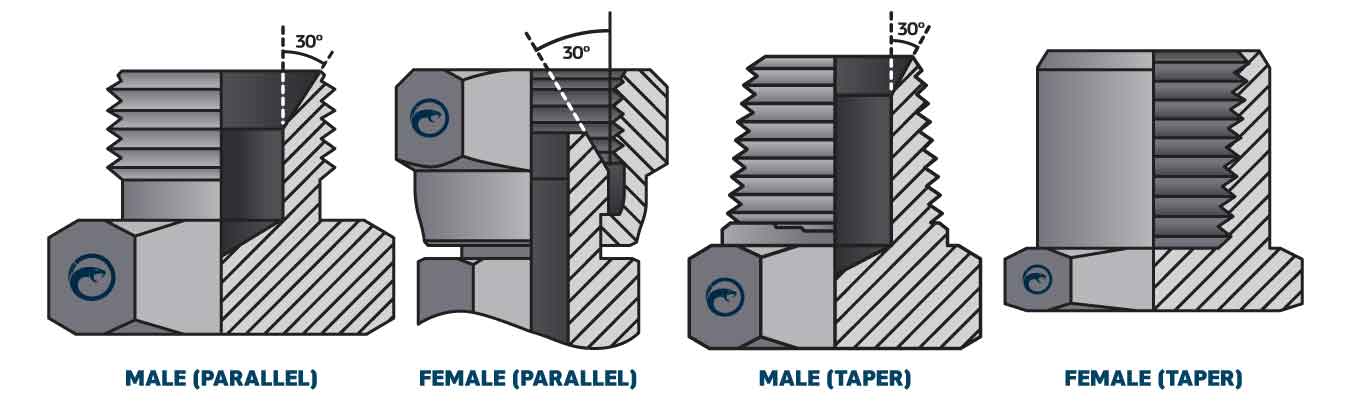 What Are The Hydraulic Adaptor Standards? - Taipan Hydraulics - Hydraulic Hose And Fittings